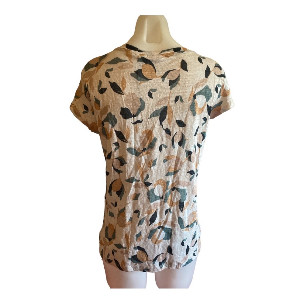 NWT Rachel Zoe 100% Linen Short Sleeve Blouse  [116] - Picture 2 of 4